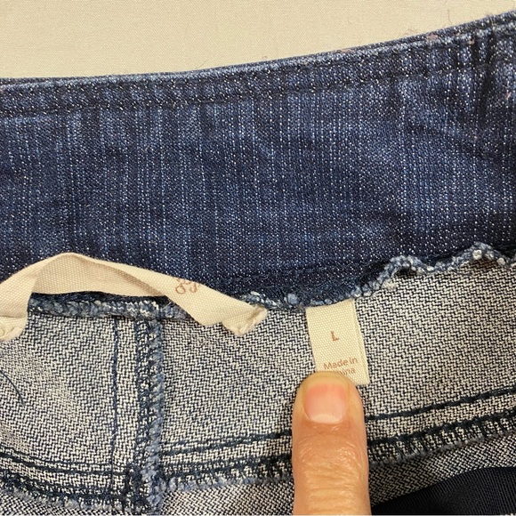 Soft Surroundings Pull on pants Spandex Elastic waistband Denim Pants size Large - Picture 4 of 9